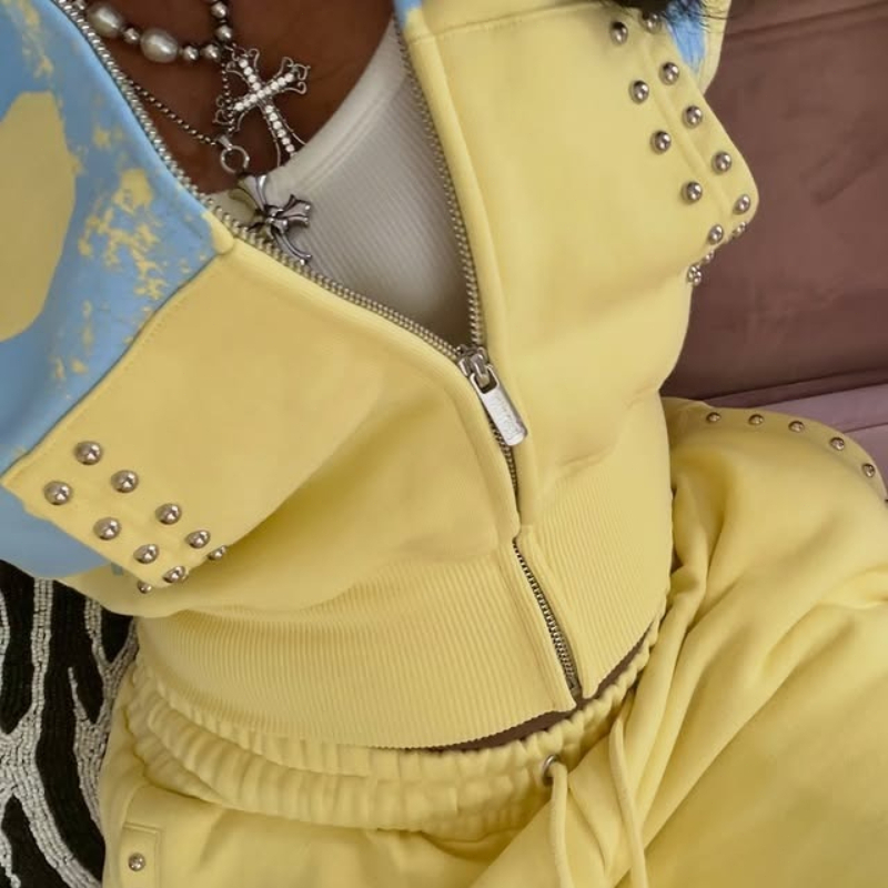 2 Pcs Hoodie Co-ords Yellow Me - Wallpaper review and price