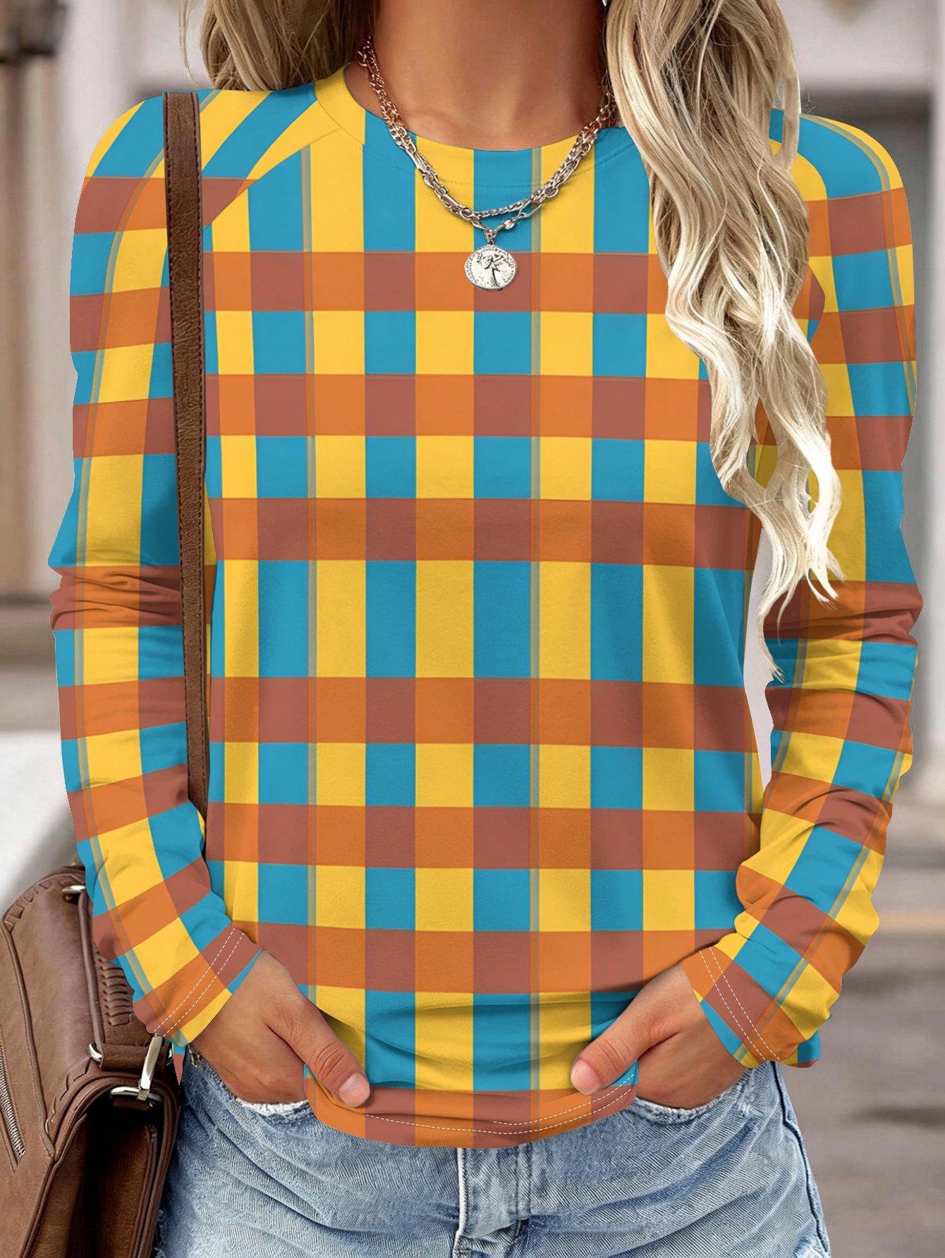 Women Long Sleeve Shirt Yellow - Wallpaper review and price