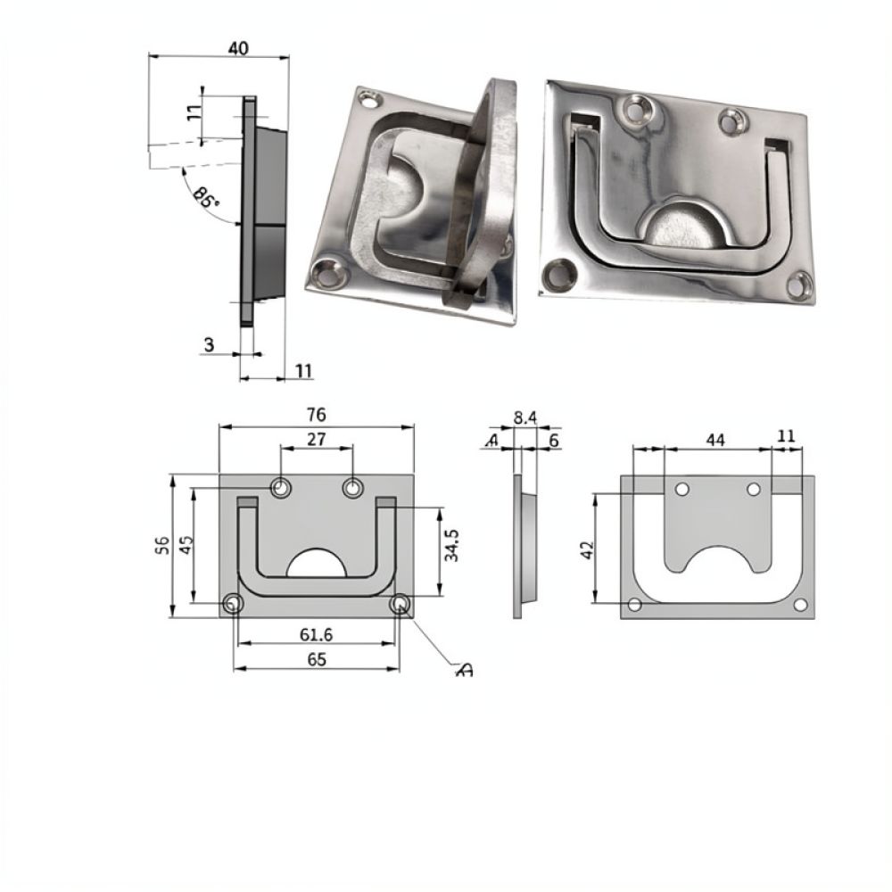 Hidden Flush Ring Handle 316 S - Door Handle review and price