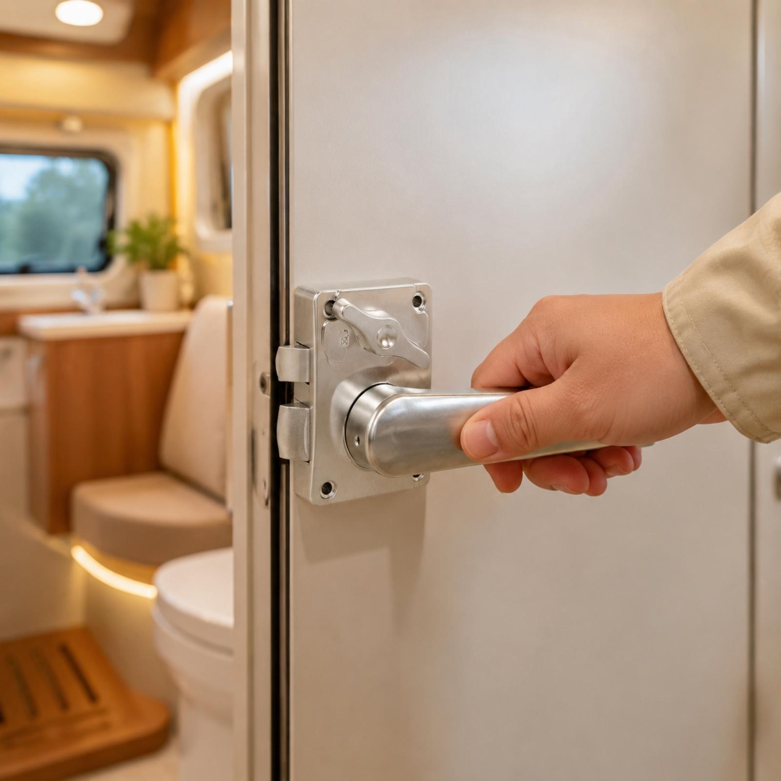 Camper Washroom Door Lock with - Door Lock review and price